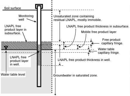 FIGURE Thickness LNAPL accumulated well compared thickness adjacent subsurface Data Box Plot With Outliers